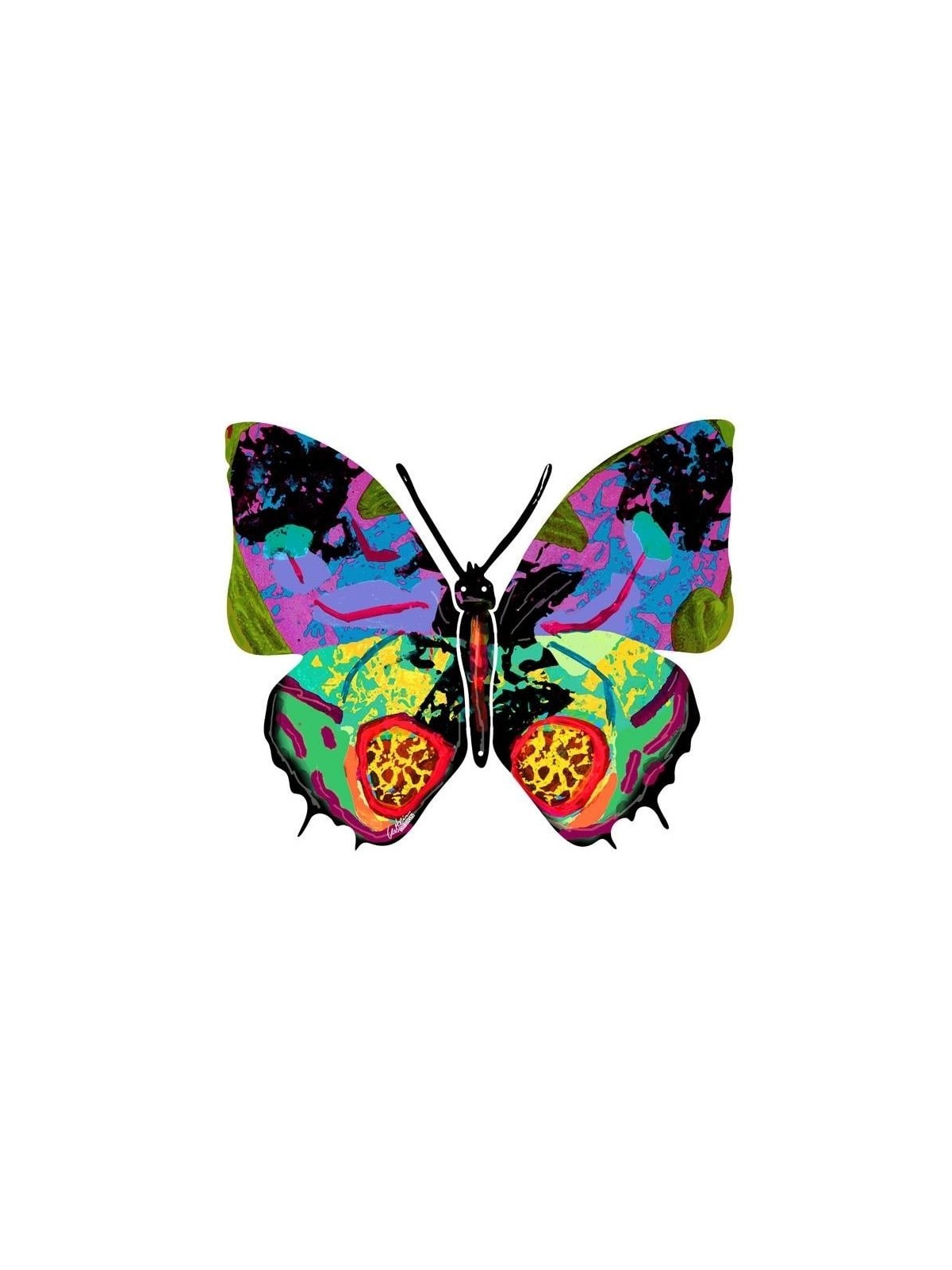 David Gerstein Signed Wall Hanging - Butterfly - Hadar