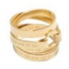 18K Gold-Plated Wrap Kabbalah Ring - 72 Names of God