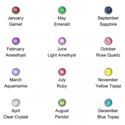 Gold-Plated Customizable Stackable Name Ring With Birthstone (Hebrew /