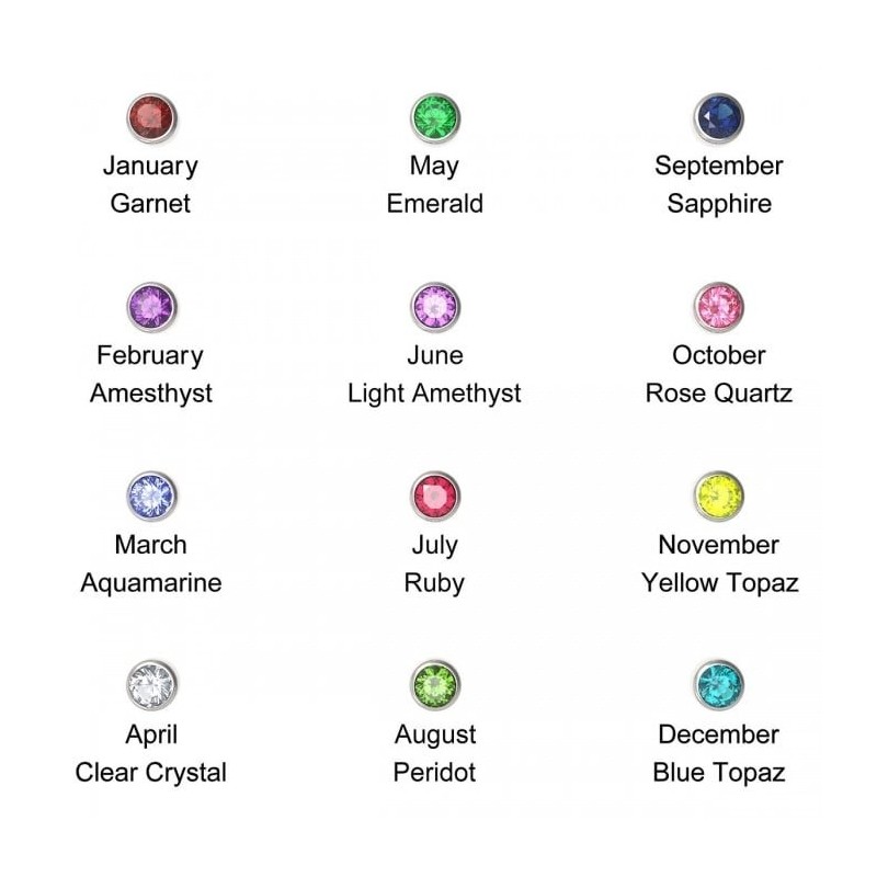 Gold-Plated Customizable Stackable Name Ring With Birthstone (Hebrew /