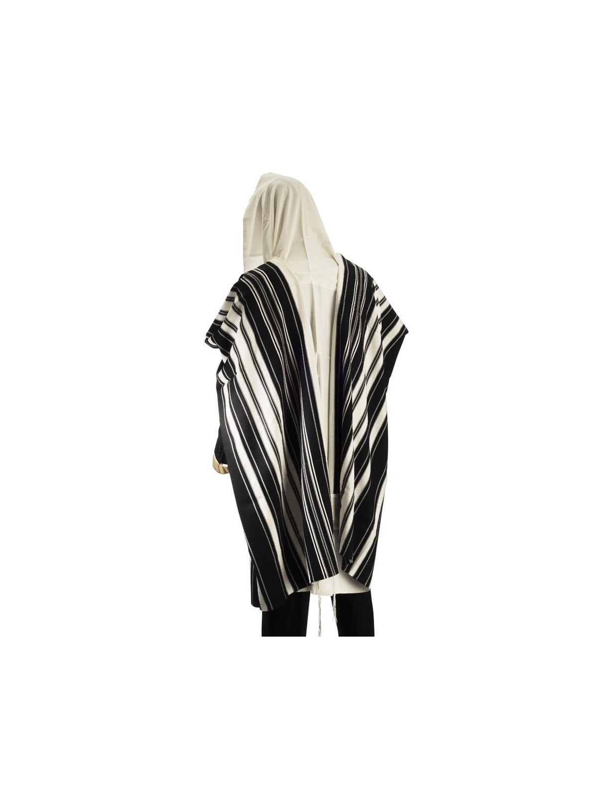 Talitania Black and White Chabad Tallit