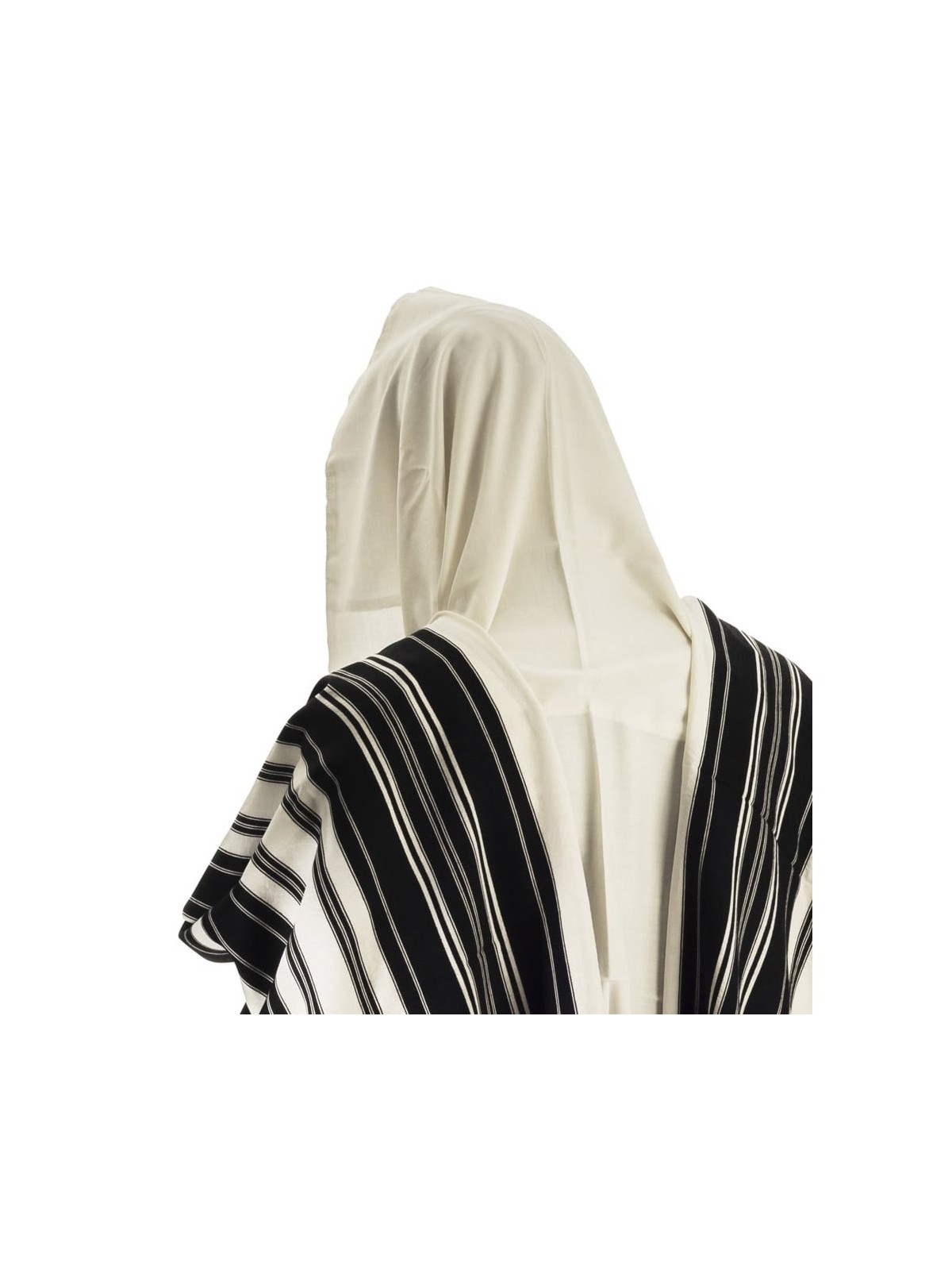 Talitania Black and White Chabad Tallit