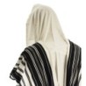 Talitania Black and White Chabad Tallit