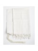 100% Wool Non-Slip Tallit Prayer Shawl White