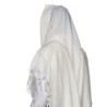 100% Wool Non-Slip Tallit Prayer Shawl White