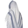 100% Wool Non-Slip Tallit Prayer Shawl with Jeans Stripes