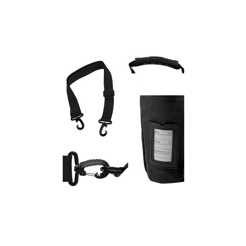 Protective Travel Tallit & Tefillin Case - Black