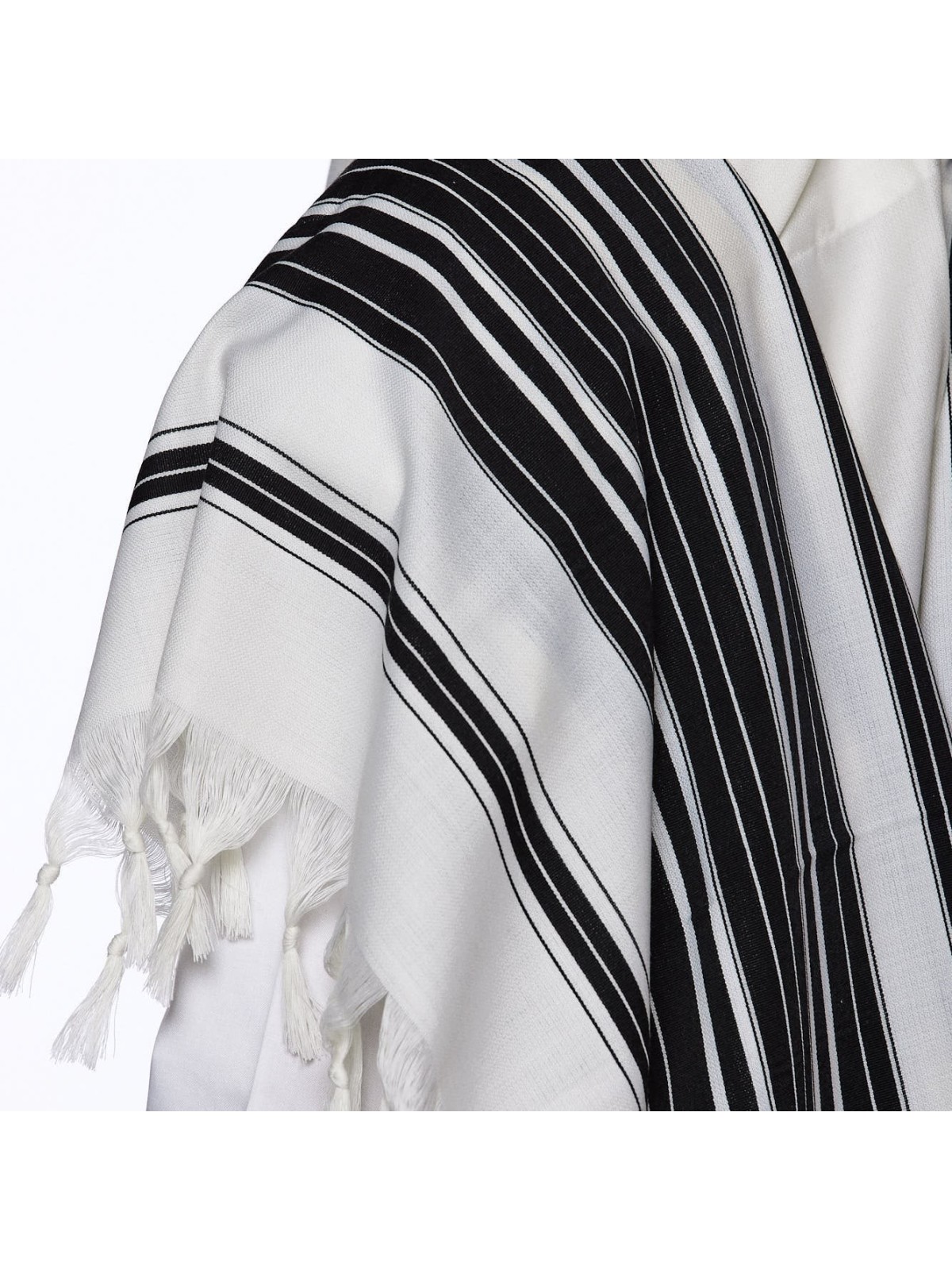 Chabad 100% Wool Non-Slip Tallit Prayer Shawl