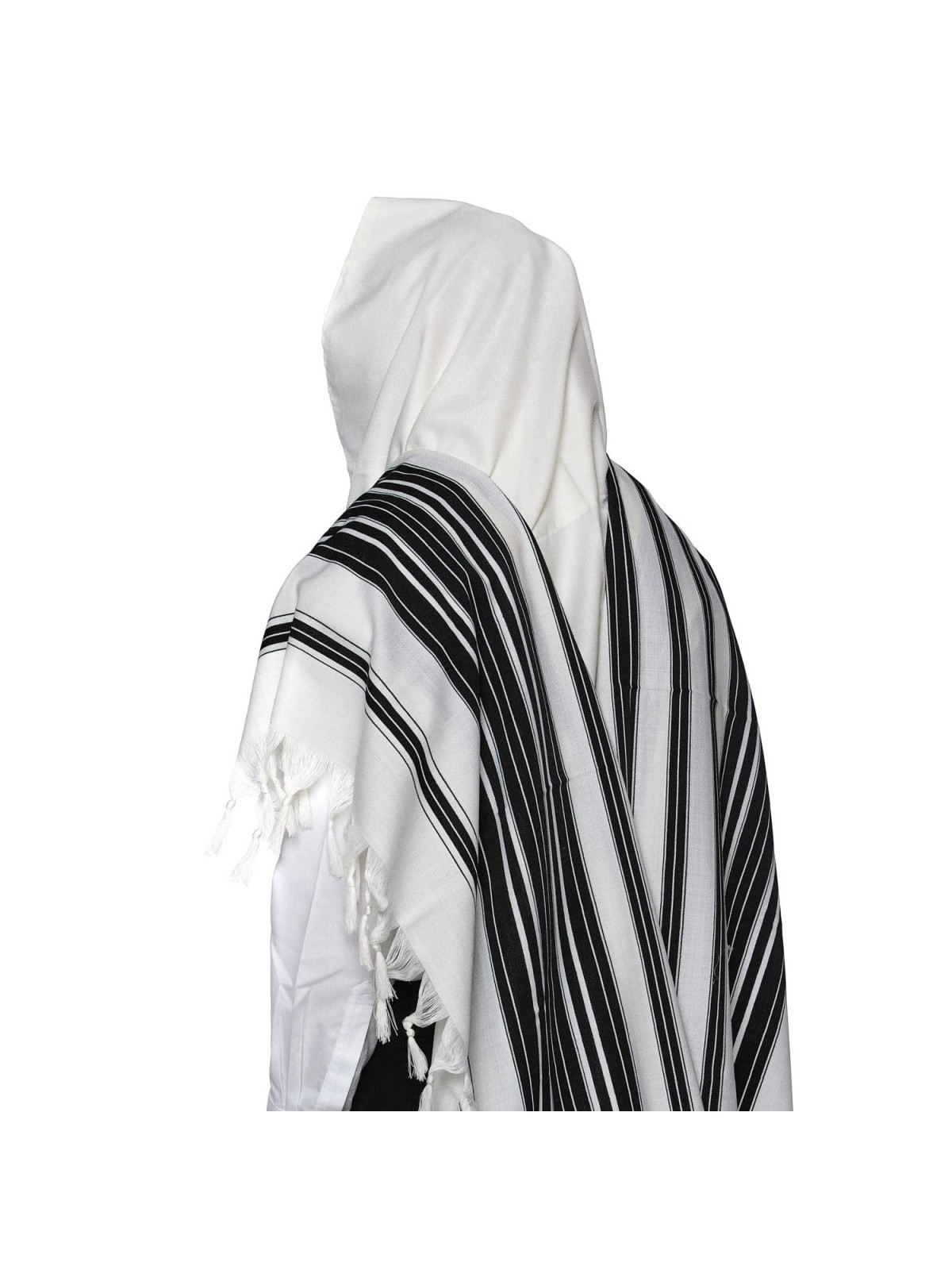 Chabad 100% Wool Non-Slip Tallit Prayer Shawl