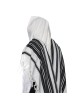 Chabad 100% Wool Non-Slip Tallit Prayer Shawl