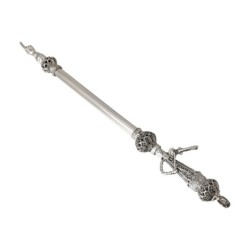 Sterling Silver 'Fiddler' Torah Pointer With Filigree Design, Traditio