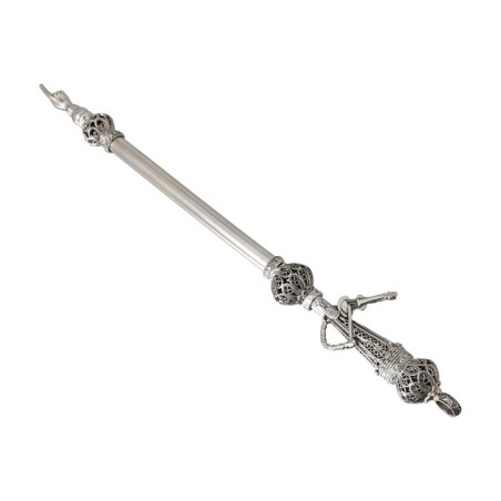 Sterling Silver 'Fiddler' Torah Pointer With Filigree Design, Traditio