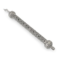 Shoham Yemenite Art Sterling Silver Filigree Swirl Torah Pointer