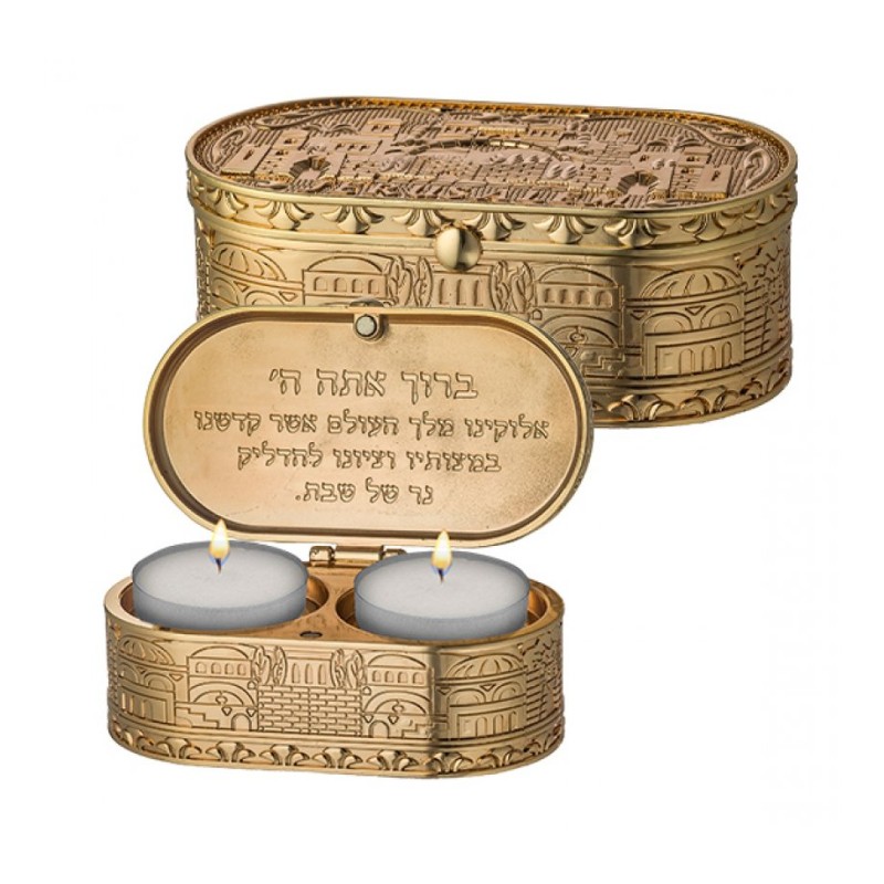 Compact Travel Candlesticks in Box Gold Color... | Travel Candlesticks