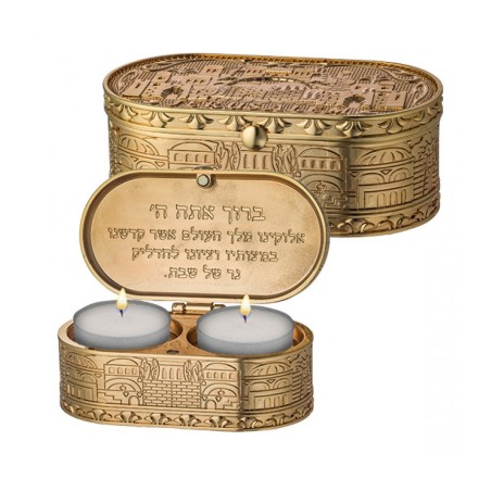 Compact Travel Candlesticks in Box Gold Color... | Travel Candlesticks