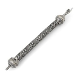 Shoham Yemenite Art Sterling Silver Filigree Swirl Torah Pointer