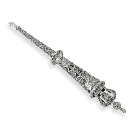Shoham Yemenite Art Handcrafted Sterling Silver Torah Pointer with Reg