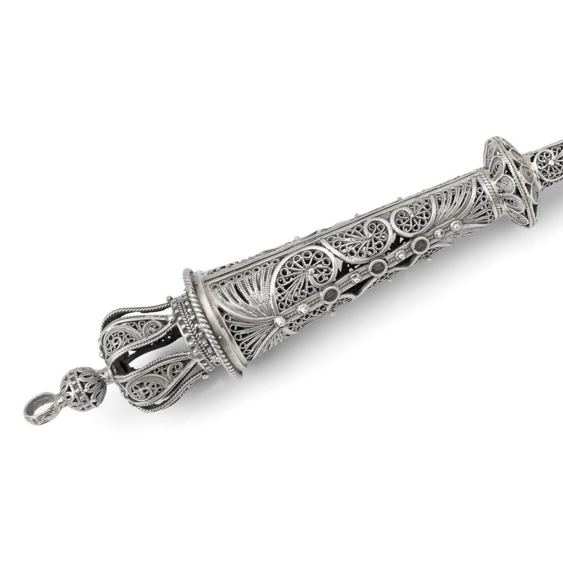Shoham Yemenite Art Handcrafted Sterling Silver Torah Pointer with Reg