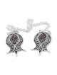 Rafael Jewelry Filigree Pomegranate Sterling Silver and Garnet Tallit