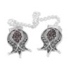 Rafael Jewelry Filigree Pomegranate Sterling Silver and Garnet Tallit