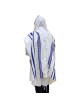Talitnia Traditional Blue with Gold Stripes Pure Wool Tallit (Prayer S
