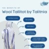 Talitnia Traditional Blue with Gold Stripes Pure Wool Tallit (Prayer S
