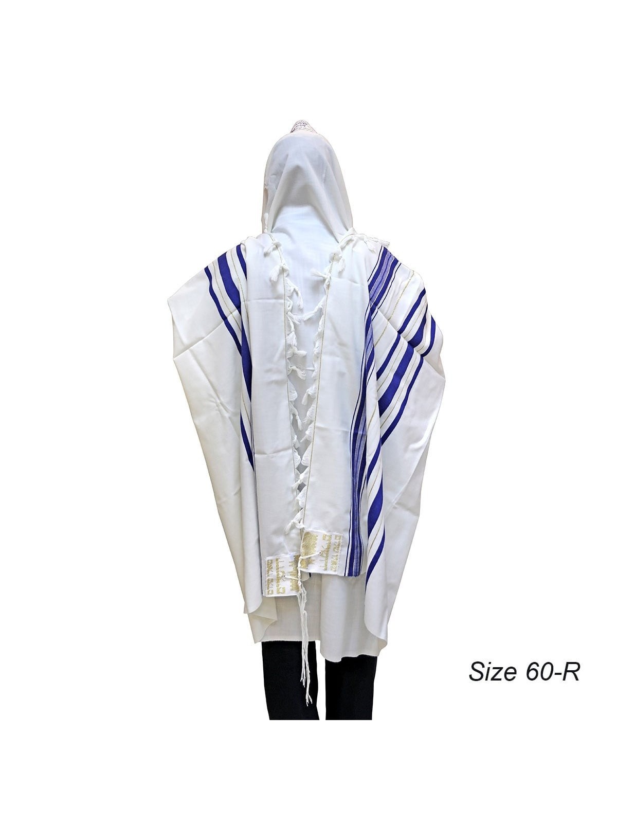 Talitnia Traditional Blue with Gold Stripes Pure Wool Tallit (Prayer S