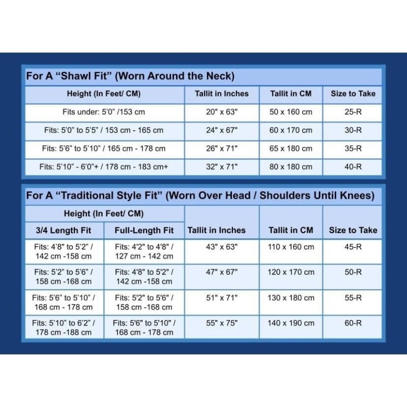 Talitnia Traditional Blue with Gold Stripes Pure Wool Tallit (Prayer S