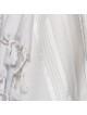 100% Wool Non-Slip Tallit Prayer Shawl White and Silver