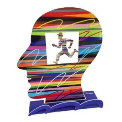 David Gerstein Signed Sculpture - Head With Runner