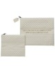 Faux Leather Tallit and Tefillin Bags Set with Priestly Blessing - Col