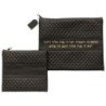 Faux Leather Tallit and Tefillin Bags Set with Priestly Blessing - Col