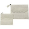 Faux Leather Tallit and Tefillin Bags Set with Priestly Blessing - Col