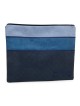 Faux Leather Blends of Blue Tallit & Tefillin Bag Set with Diamond Pat