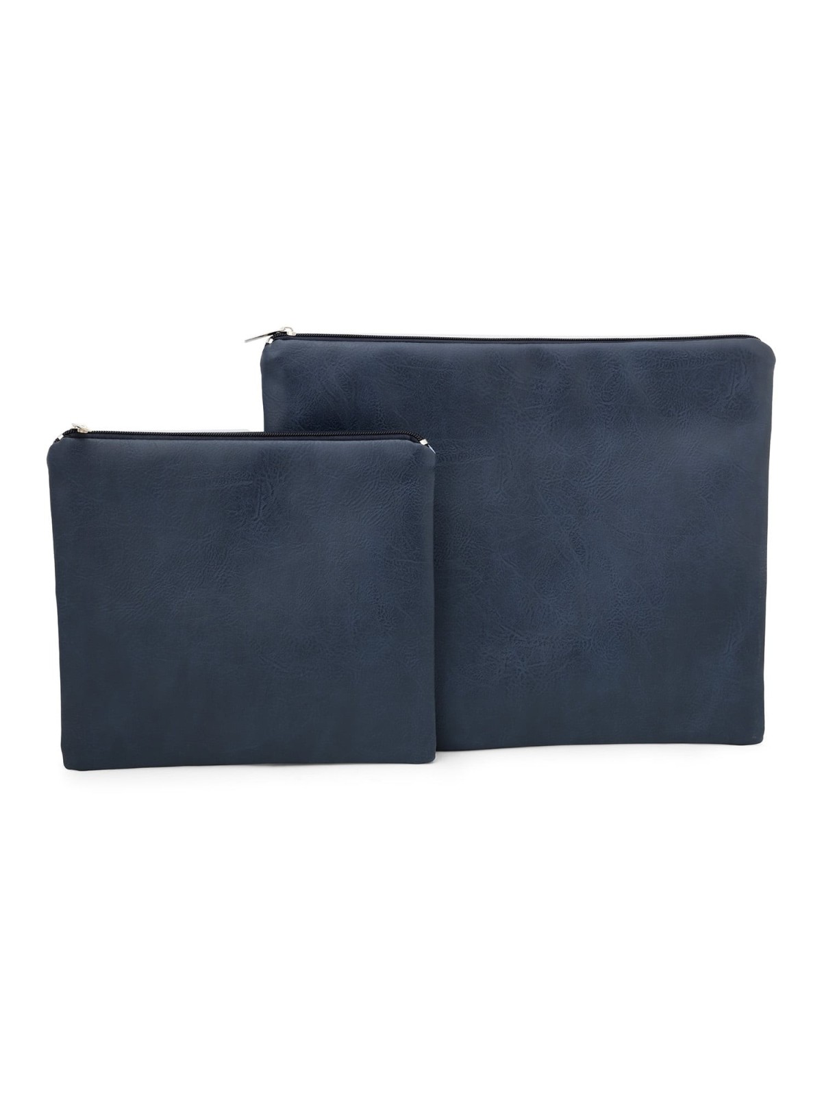 Faux Leather Blends of Blue Tallit & Tefillin Bag Set with Diamond Pat