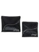 Black Faux Leather Tallit and Tefillin Bag Set with Priestly Blessing