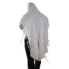 100% Cotton Non-Slip Tallit Prayer Shawl with White Stripes