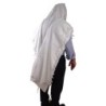 100% Cotton Non-Slip Tallit Prayer Shawl with White Stripes