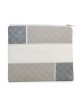Faux Leather Mix of Gray Tallit & Tefillin Bag Set with Diamond Patter