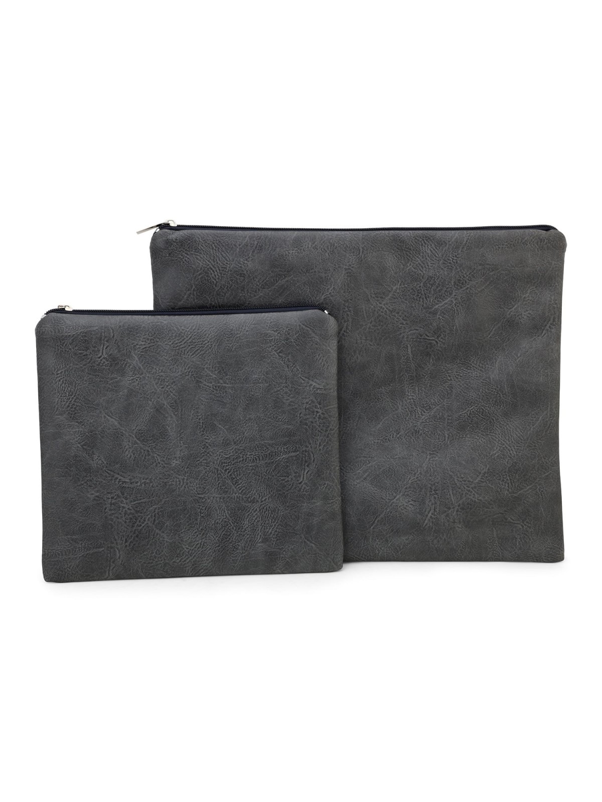 Faux Leather Blends of Different Gray Tallit & Tefillin Bag Set with D