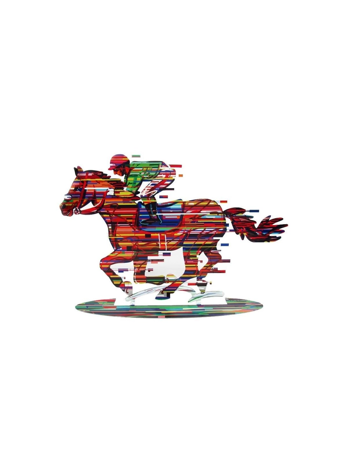 David Gerstein Signed Sculpture - Jockey