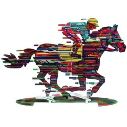 David Gerstein Signed Sculpture - Jockey