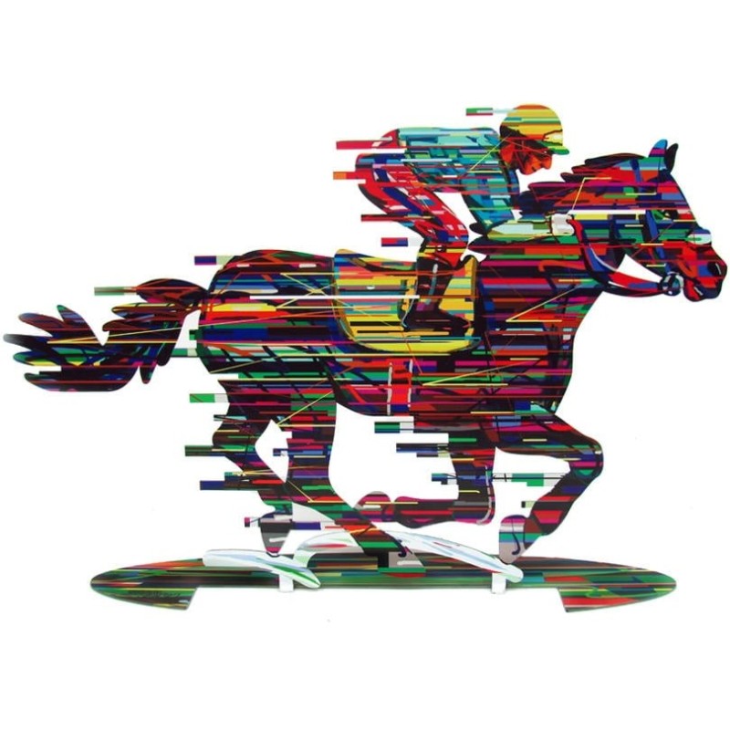 David Gerstein Signed Sculpture - Jockey