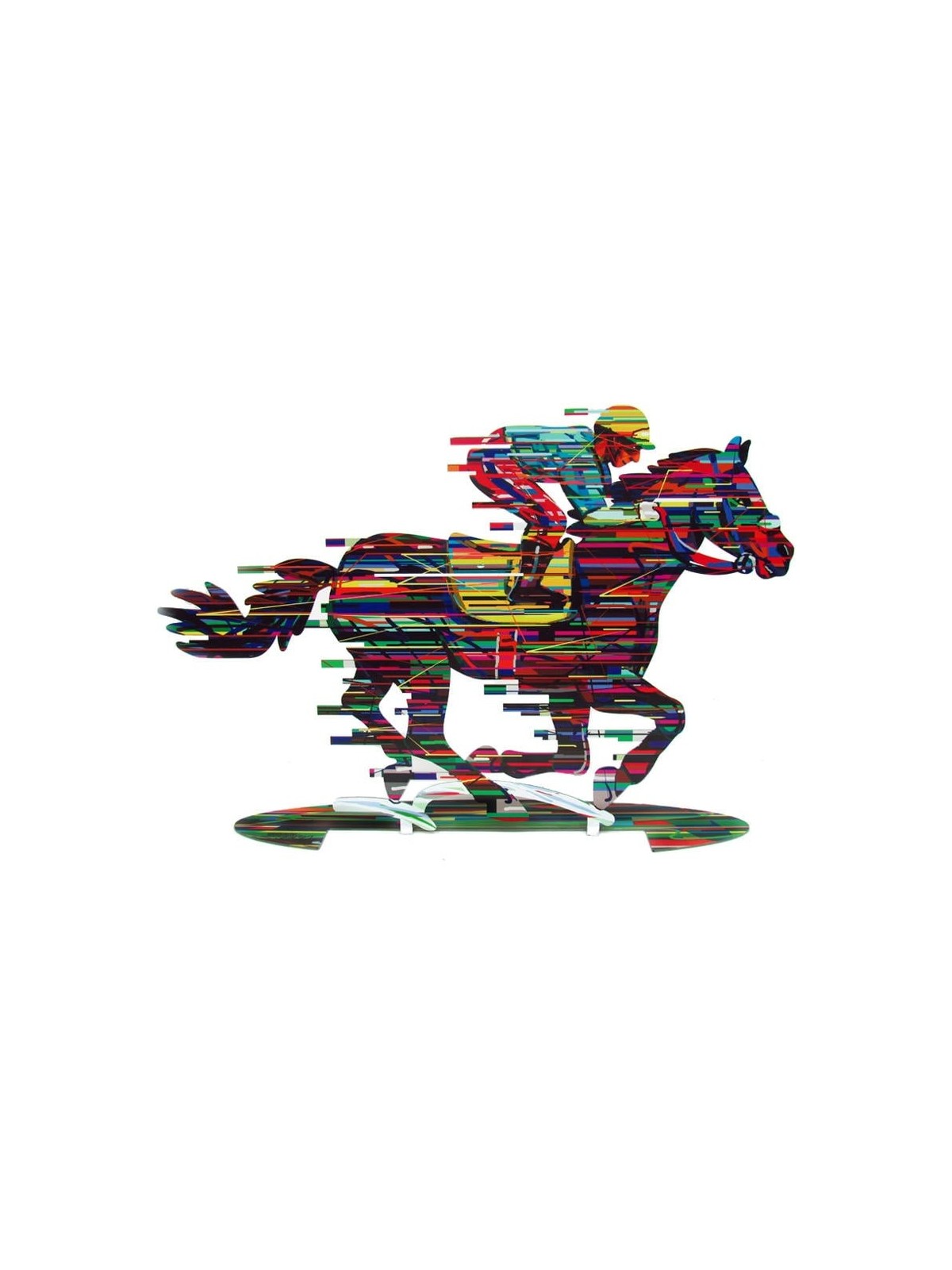 David Gerstein Signed Sculpture - Jockey