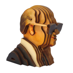 Educational Menachem Begin 3D Wooden Puzzle Kit