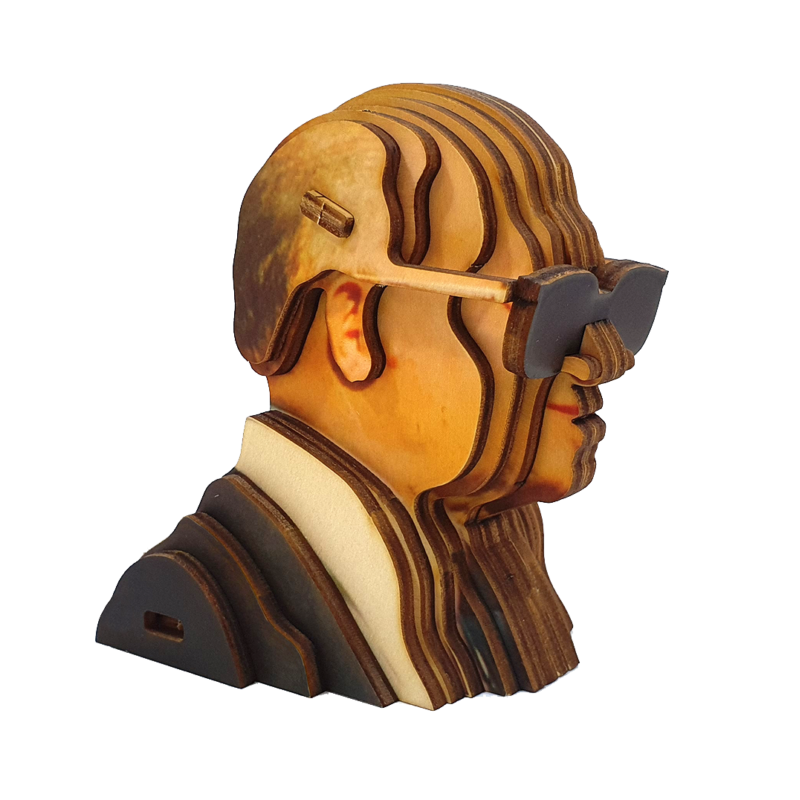 Educational Menachem Begin 3D Wooden Puzzle Kit