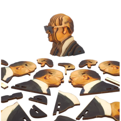 Educational Menachem Begin 3D Wooden Puzzle Kit