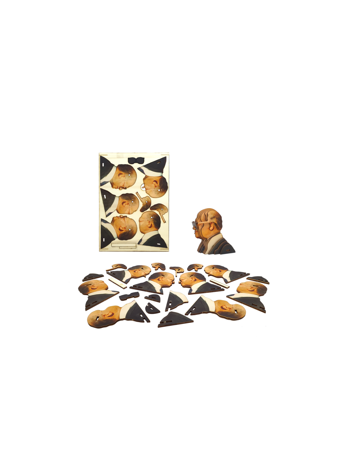 Educational Menachem Begin 3D Wooden Puzzle Kit