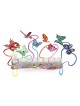 David Gerstein Signed Hanukkah Menorah Sculpture - Butterflies (Double