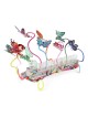 David Gerstein Signed Hanukkah Menorah Sculpture - Butterflies (Double
